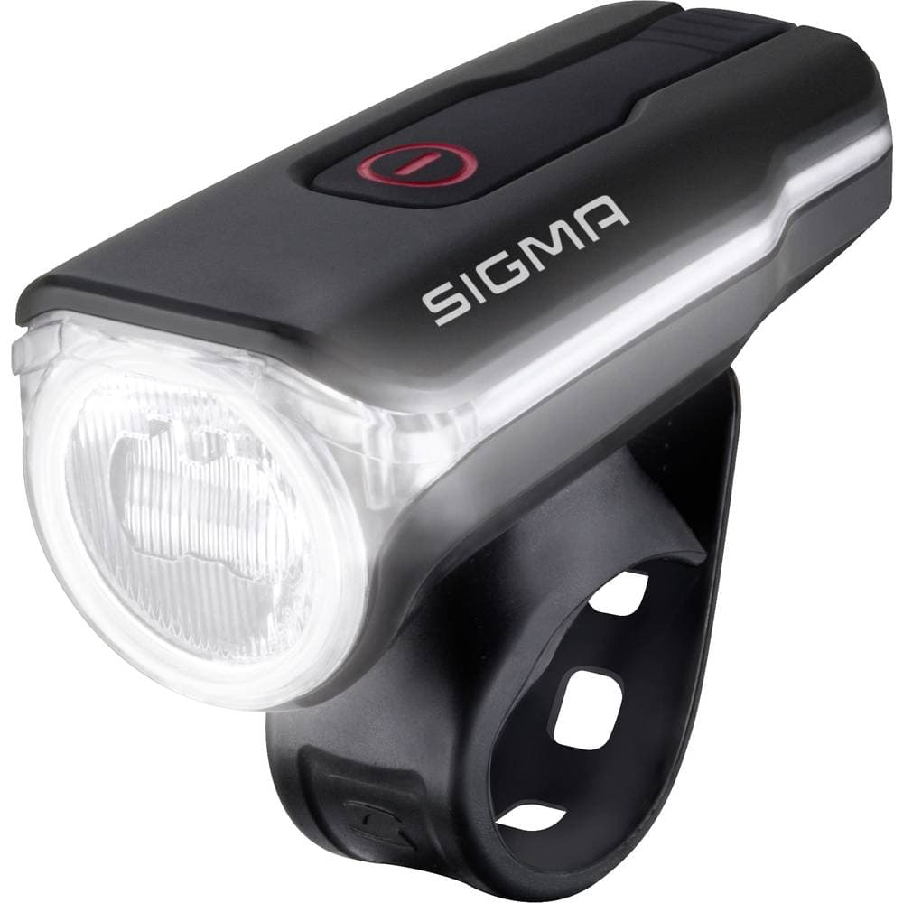 Sigma Cykelframlykta AURA 60 LED Uppladdningsbara batteri Svart