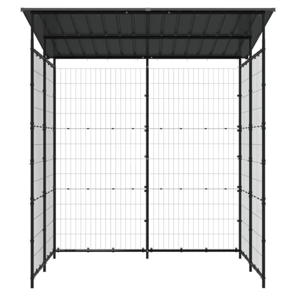 vidaXL cykelskur 190x190x222 cm stål sort
