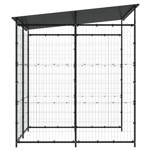 vidaXL cykelskur 190x190x222 cm stål sort
