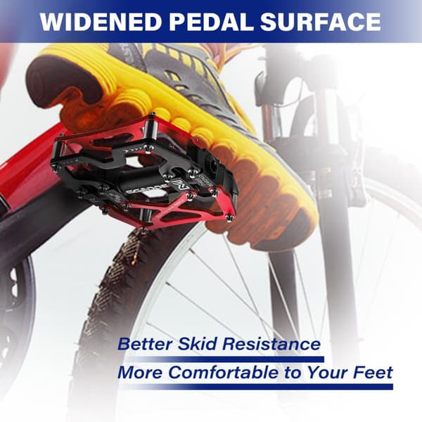 (2-pack) Cykelpedal 5/17 Lättvikts 3 Kullager Cykelpedaler Halkfri åkpedal Landsvägscykel Höghastighets lagerpedal Åktillbehör Pedalreflektor