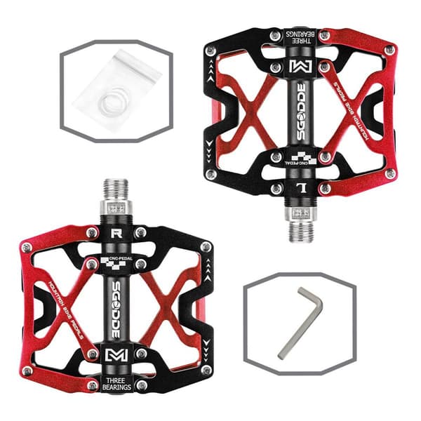 (2-pack) Cykelpedal 5/17 Lättvikts 3 Kullager Cykelpedaler Halkfri åkpedal Landsvägscykel Höghastighets lagerpedal Åktillbehör Pedalreflektor