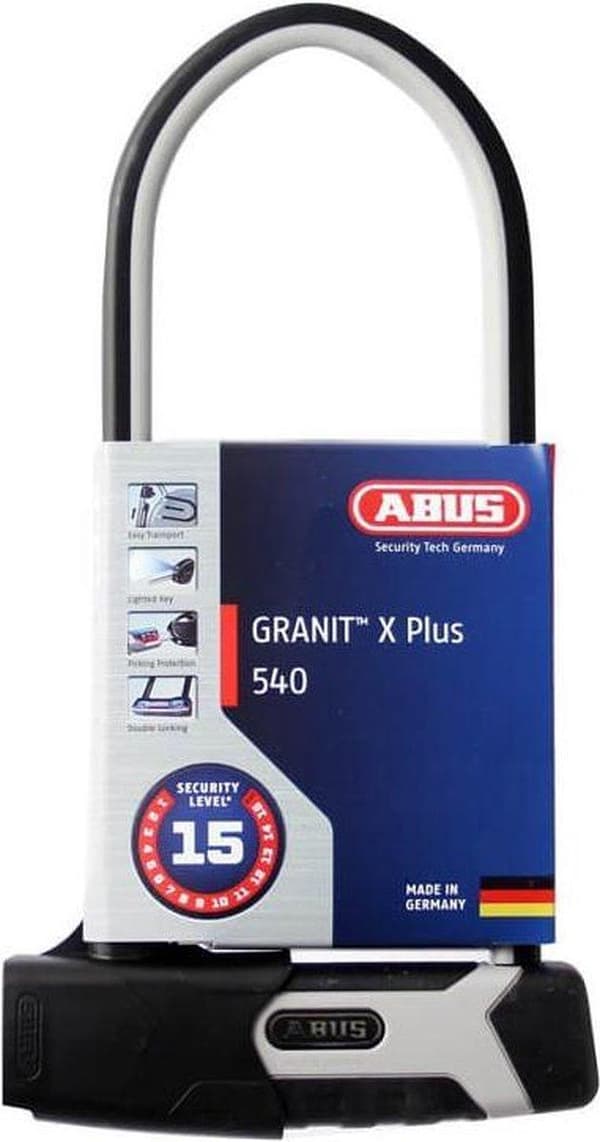 Abus Granit X Plus 540/160HB300+USH54 U-lås - ART3 - Sort