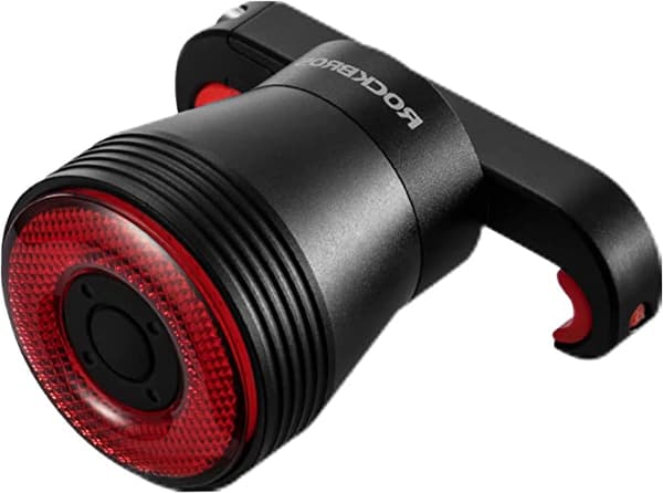 ROCKBROS Smart genopladelig cykelbaglygte 60 lumen 4 tilstande IP65 vandtæt med automatisk tænding sadelbeslag