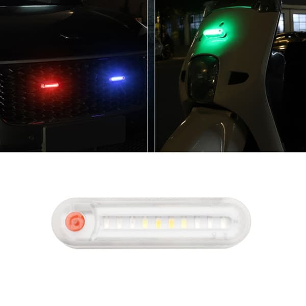 Motorcykel elektrisk bil Anti-bagkollision Solar Strobe advarselslys, specifikation: Farverigt lys
