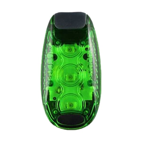 3 STK Outdoor Cycling Night Running Warm Light Cykelbaglygte, Farve: 5 LED Grøn
