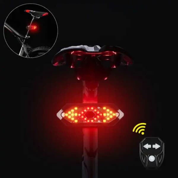 LED Blinkers för Cykel med Fjärrkontroll och Ljud