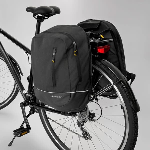 Wozinsky 2in1 Cykeltaske og rygsæk 30L - Sort