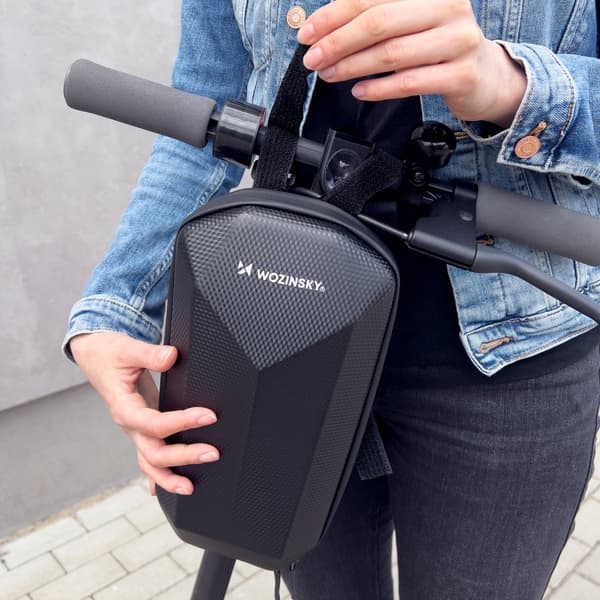 Vandtæt scooterstyrtaske 4 l sort