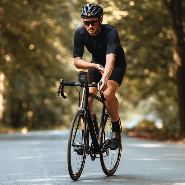 Cykelstyrväska med telefonfodral, 1 l, svart