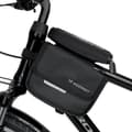 Miniatyrbillede 2 af 6: Cykelsteltaske, cykeltaske, vandtæt telefontaske, 1,5l, sort