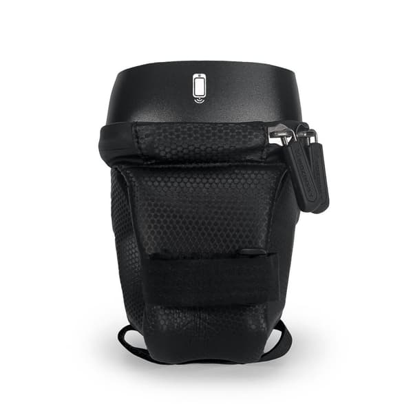 Cykelsteltaske med telefonetui 1,7 l, sort