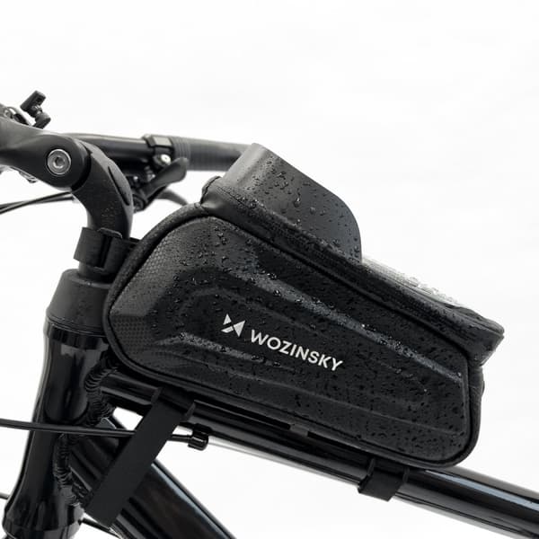 Cykelsteltaske med telefonetui 1,7 l, sort