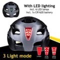 Miniatyrbilde 5 av 7: Dunlop sykkelhjelm med LED 58-61 cm