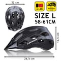 Miniatyrbilde 7 av 7: Dunlop sykkelhjelm med LED 58-61 cm