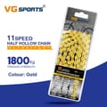 Miniatyrbild 2 av 2: Cykelkedja, ultralätt design, kompatibel med 8s-11s växlar., 10s el guld silver
