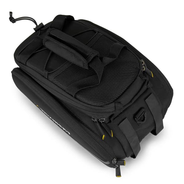Stor cykeltaske 35l + sort regnslag