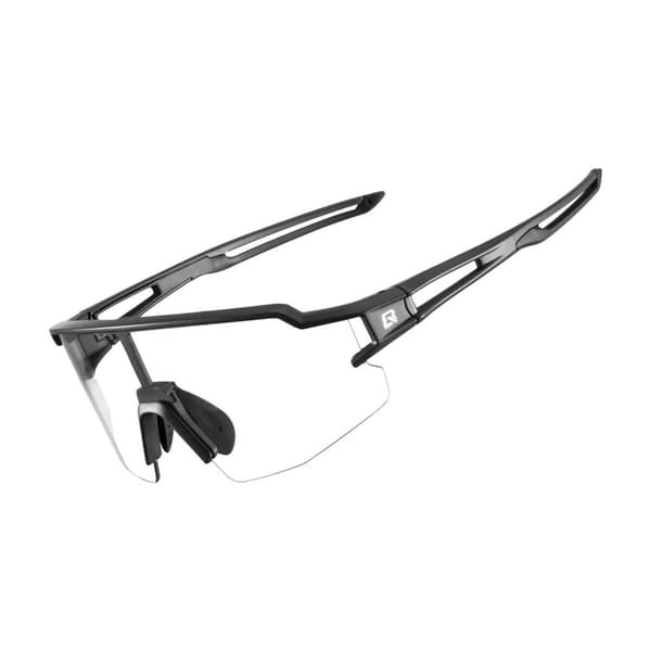 Fotokromatiske cykelbriller med UV 400 UVA og UVB filtre, sorte