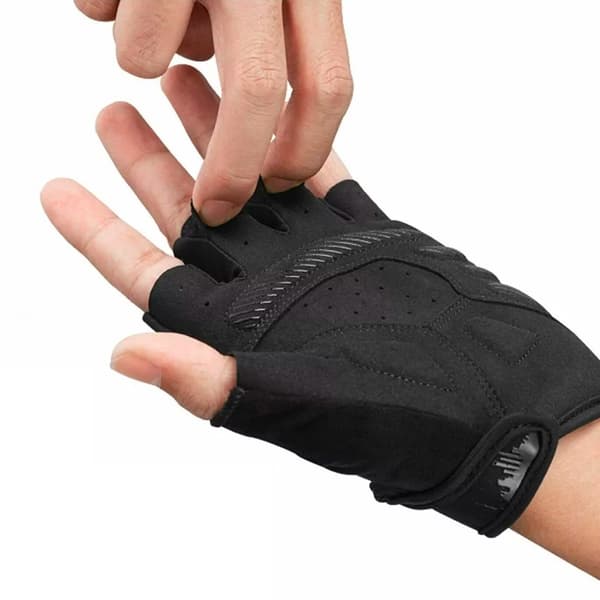 Anti-halk fingerlösa cykelhandskar L, svarta