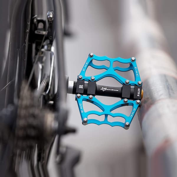 Antisladd MTB cykelpedalsats, blå