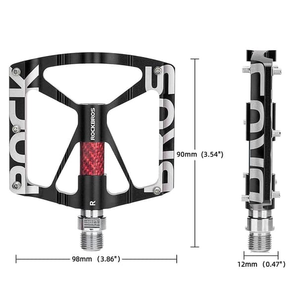 Aluminiumlegering MTB plattform cykelpedalset - svart