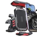 Miniatyrbild 3 av 6: Telefonhållare för styret på en motorcykel, cykel, barnvagn, svart