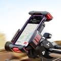 Miniatyrbild 2 av 6: Telefonhållare för styret på en motorcykel, cykel, barnvagn, svart