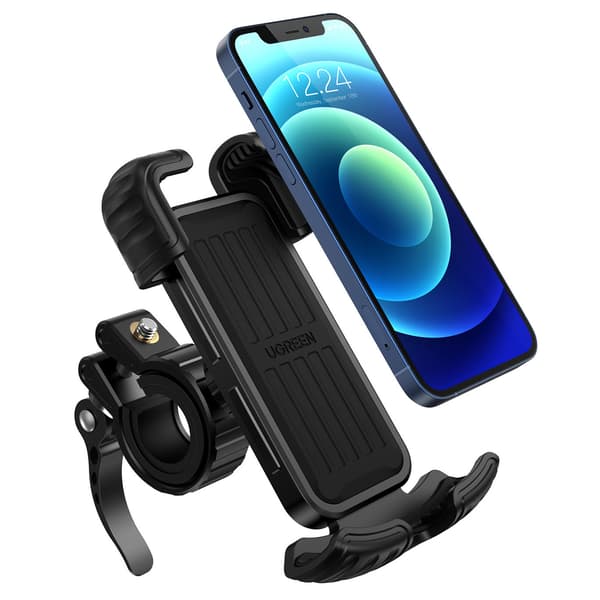 Telefonholder til cykel, motorcykel, styr, universal, sort