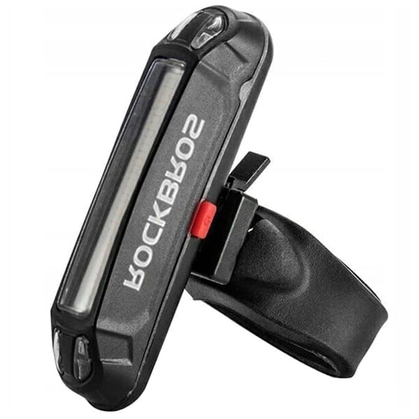 Rockbros A54BK sykkelbaklykt + micro USB - USB-A kabel - svart