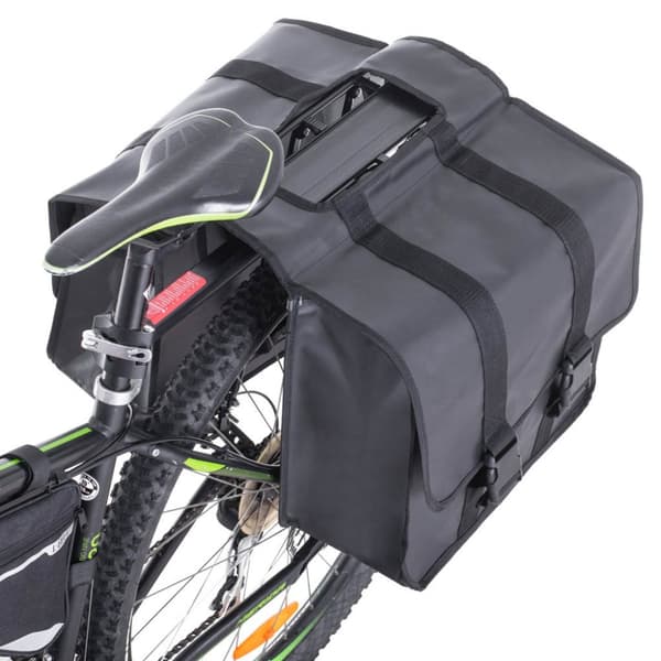 L-BRNO Cykelväska, dubbel, tvåfackssida, för cykel, bagagelucka, 35L