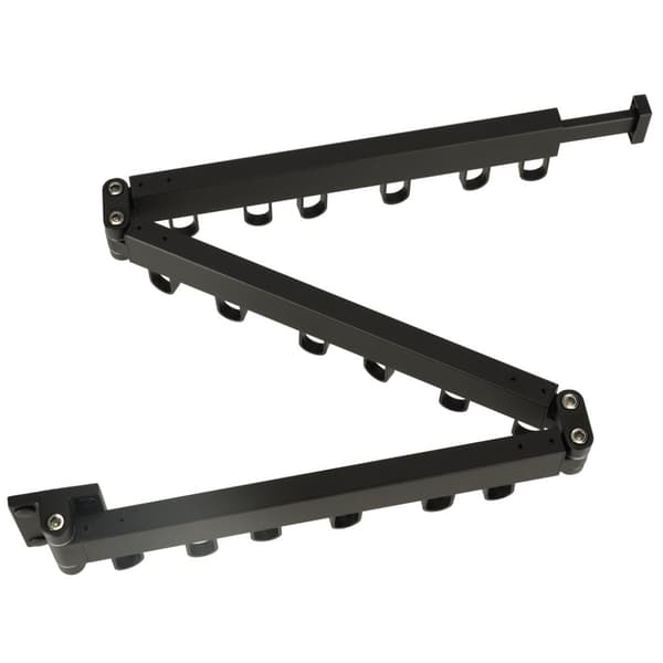 Vægbøjle til tørretumbler, foldbar, teleskopisk, sort, 123 cm