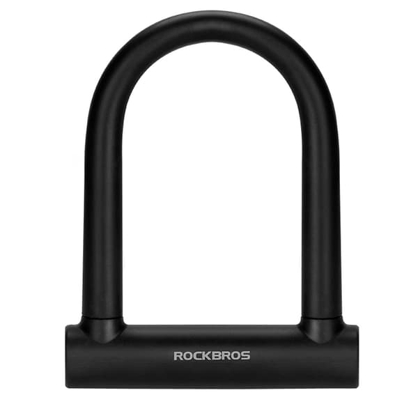 U-Lock polkupyörän lukko, vahvistettu lukko avaimella - musta
