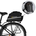 Miniatyrbillede 1 af 6: Stor cykeltaske 35l + sort regnslag