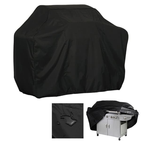 Överdrag, presenning, grillöverdrag, cykel, motorcykel, trädgårdsmöbler, XL, svart