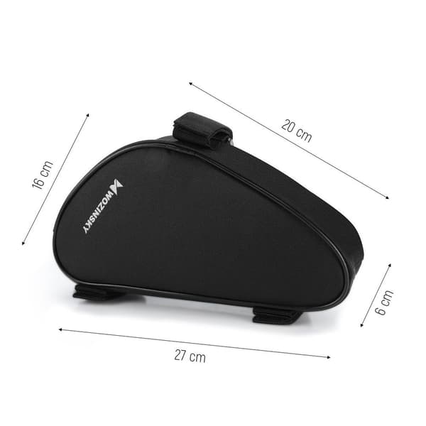Cykelväska för cykelram 1,5 l, svart