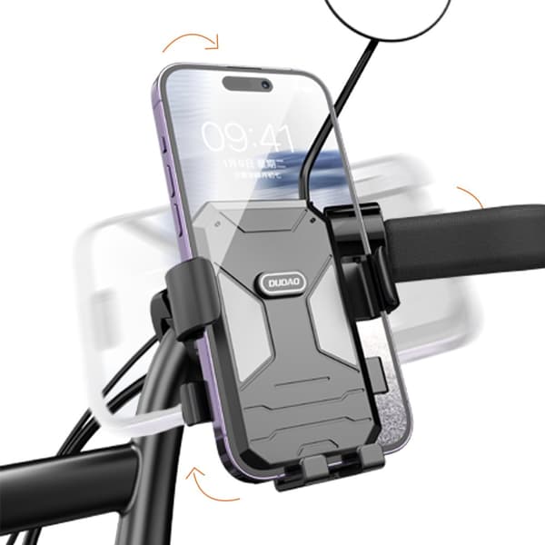 Cykel motorcykel telefonhållare på styret, svart