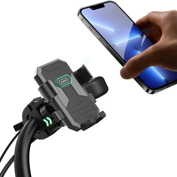Cykel motorcykel telefonhållare på styret, svart