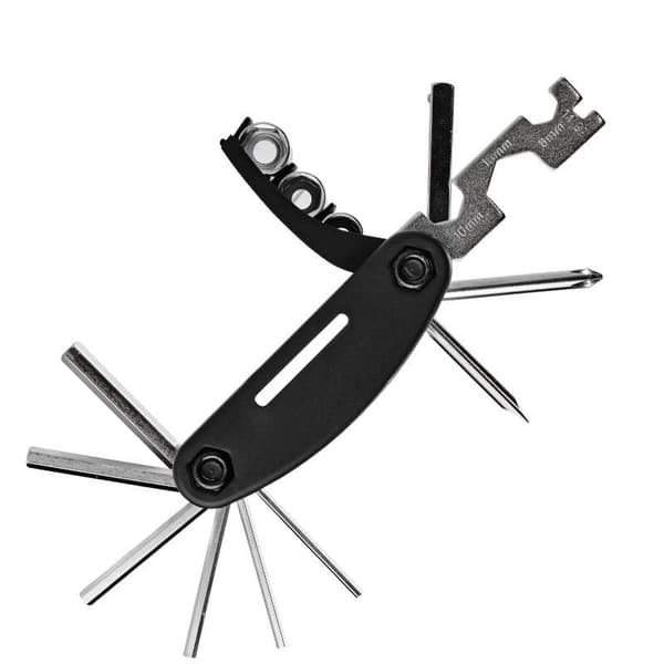 16in1 MultiTool för cykelreparation - svart