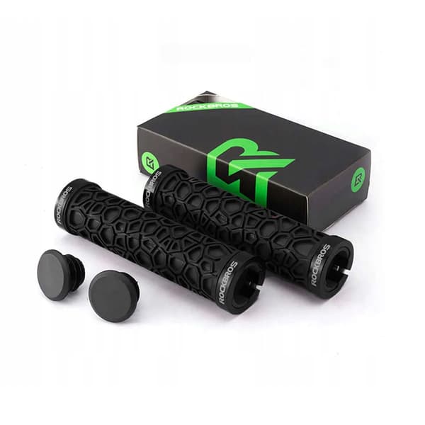Cykelgreb, greb af gummi, dia. 22 mm sort