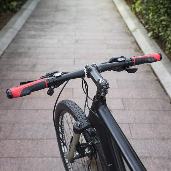 Greb, ergonomiske cykelgreb, dia. 22 mm rød