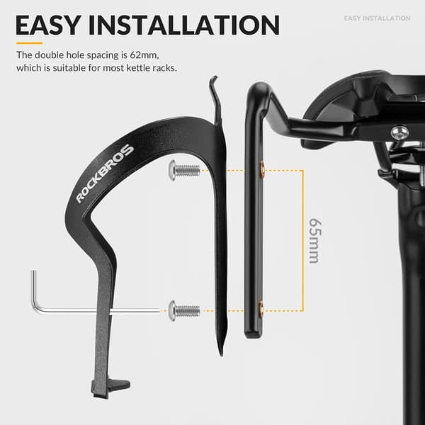 Multifunktionel cykelholder, sadeltaskestabilisator - sort