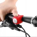 Miniatyrbillede 2 af 5: Elektronisk cykelklokke i silikonehus - rød