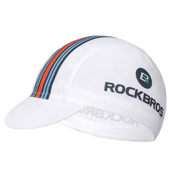 Cykelkasket med top, hovedomkreds 56-61 cm - hvid
