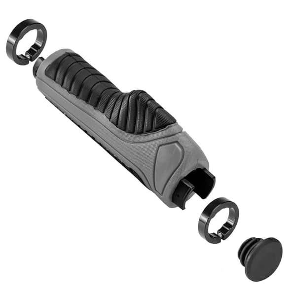 Greb, ergonomiske cykelgreb, dia. 22 mm grå