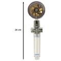 Miniatyrbillede 6 af 8: Brusehoved med guld turbine ventilator