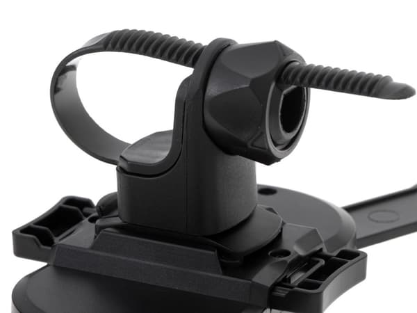 Sort, stabil, motorcykel cykelholder til en telefon