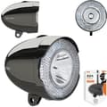 Miniatyrbild 1 av 3: Framgaffel LED-cykelbelysning AXA 706-B CITY 15LUX POWERFUL 35 meter.