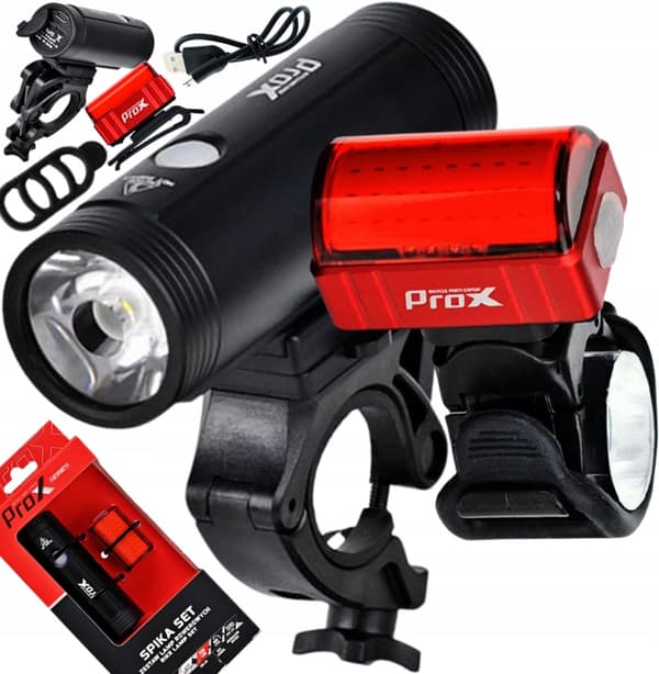 PROX SPIKA + ZETA S Cykellygter 1100/80 LM USB.