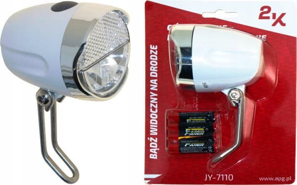 Gaffelmonterad reflektorlampa 1W 4xAAA
