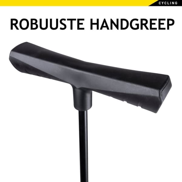 Dunlop cykelpump med tryckmätare dubbelventil holländsk ventil/fransk ventil/bilventil