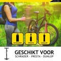 Miniatyrbild 7 av 7: Dunlop cykelpump med tryckmätare dubbelventil holländsk ventil/fransk ventil/bilventil